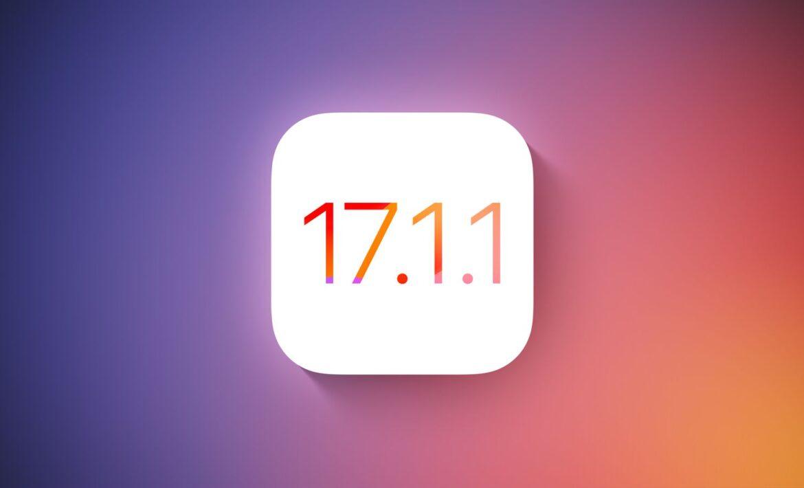 ios 17.1.1 update iphone